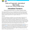 Pocosin Lakes NWR Notice of Agricultural Opportunity 2025-2026