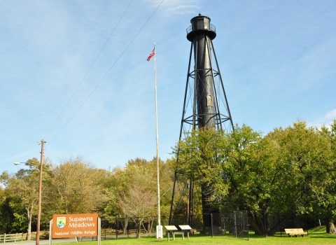Photo of Finns Point Rear Range Light at Supawna Meadows National Wildlife Refuge