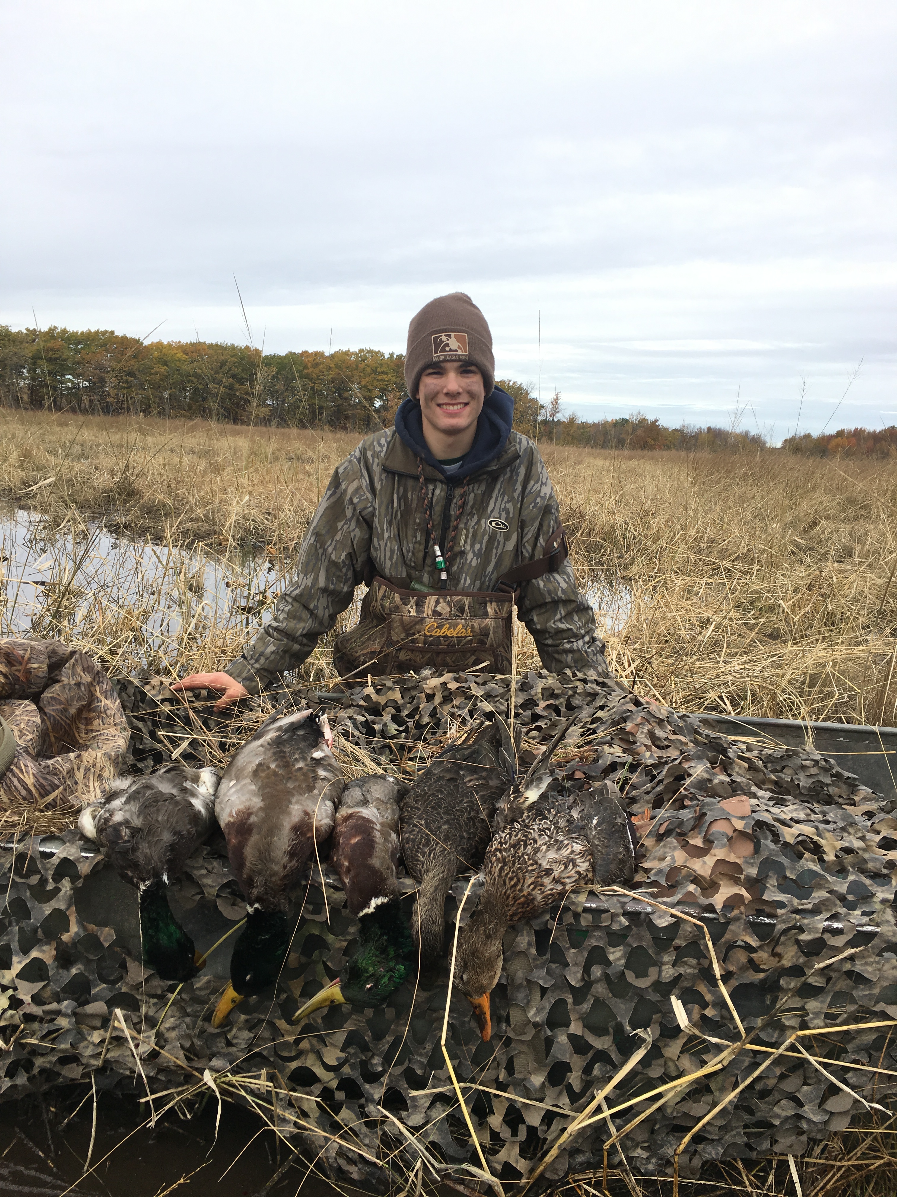 waterfowl hunting at the Missisquoi NWR; a successful youth hunter