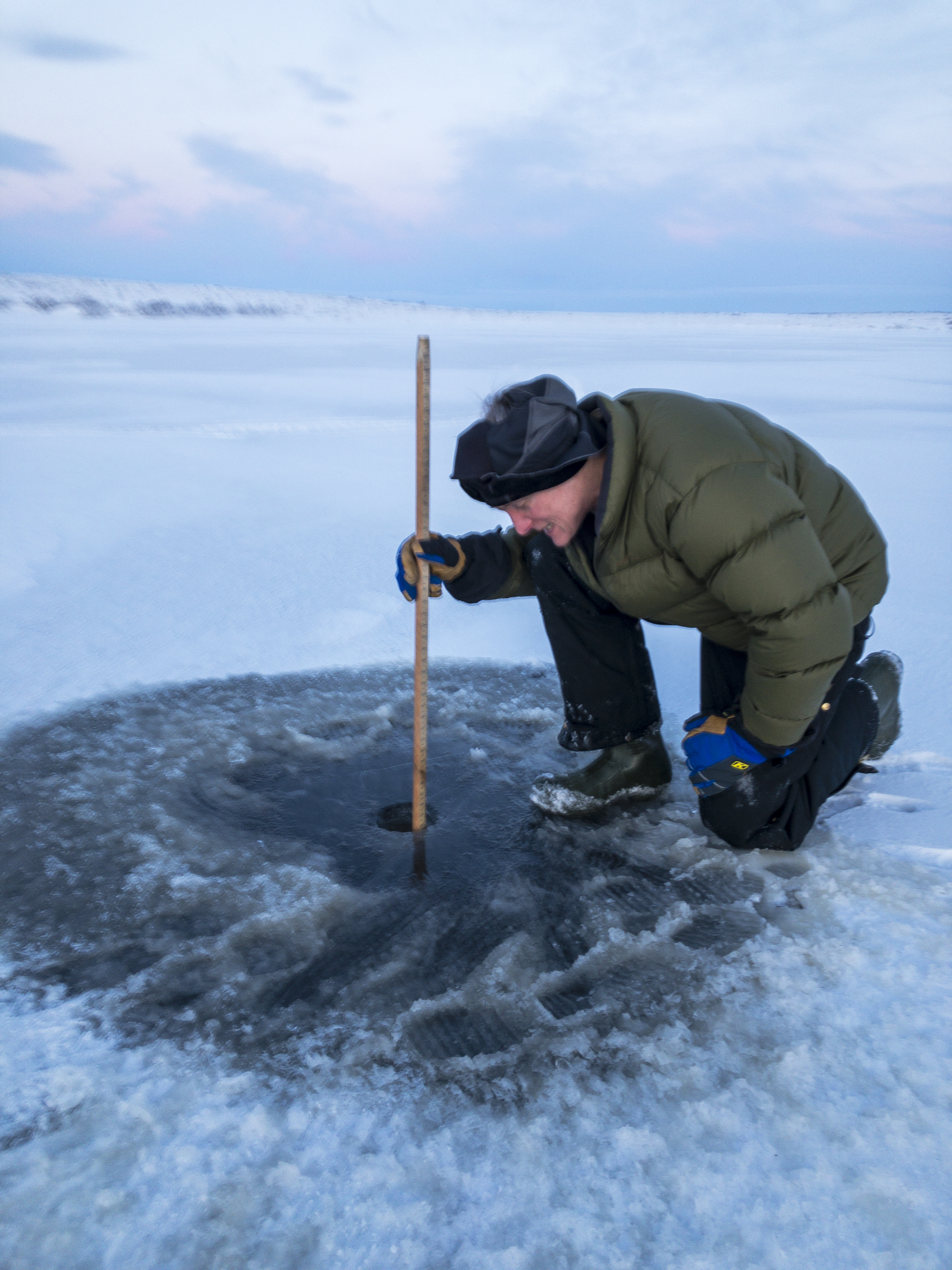 measuring ice thickness_Kotzebue.jpg | FWS.gov