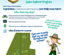Hidalgo county flyer with information on the Hidalgo County Junior Explorer Program.