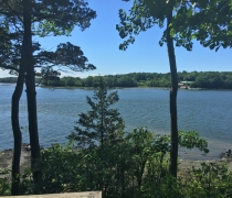 image of great bay in new hampshire from a platform