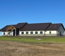 An exterior view of the new Long Lake National Wildlife Refuge Visitor contact station.