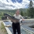 Nicole Shepherd holds a a large spring chinook