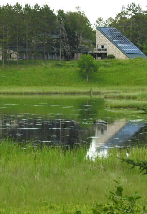 tamarac nwr visitor center marsh in foreground