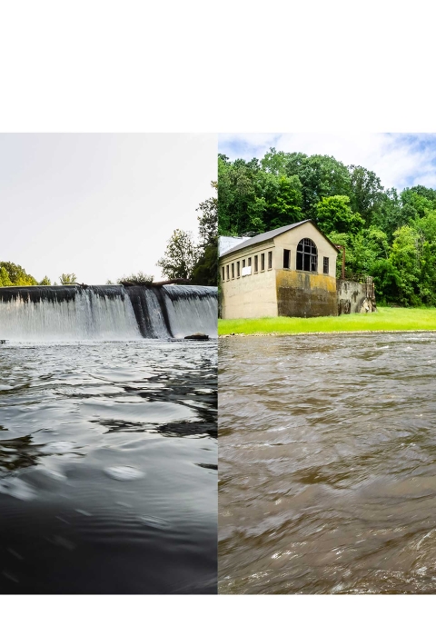 Columbia Dam Then and Now