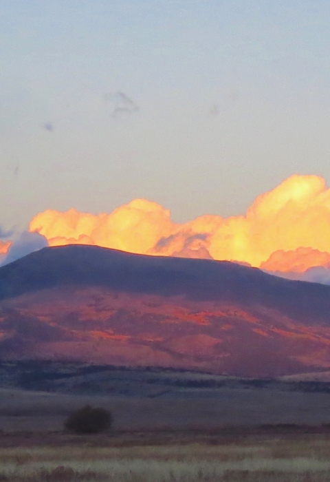 Sunset light on San Juan Mountains