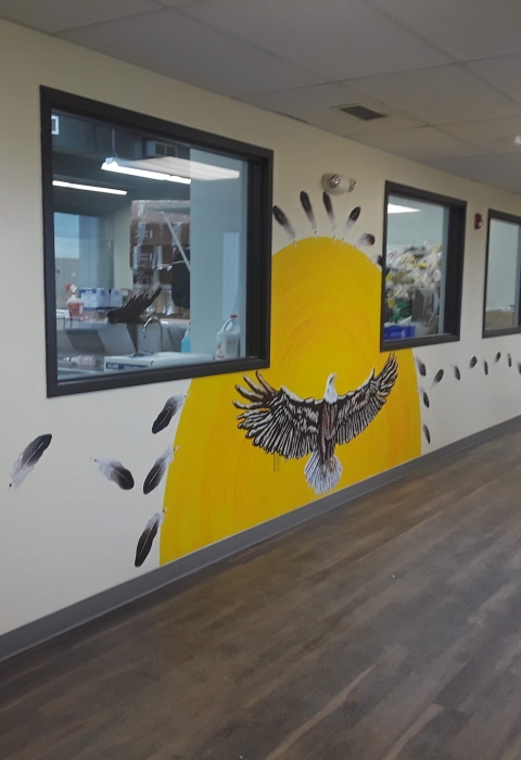 Mural representing Eagle Program at the Repository