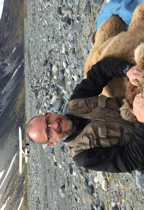 David Gustine is a supervisory biologist, FWS Polar Bear Program lead, and the USFWS Library’s latest FWS Scholar. Photo credit: Lindsey Mangipane/USFWS 