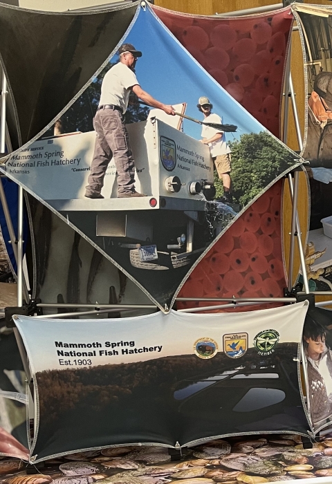 Mammoth Spring NFH's new banner display