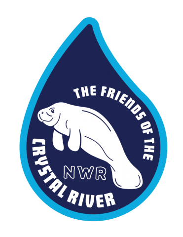 The Friends of the Crystal River National Wildlife Refuge water droplet blue Logo