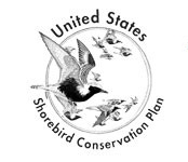 U.S. Shorebird Conservation Plan Logo with multiple birds in center