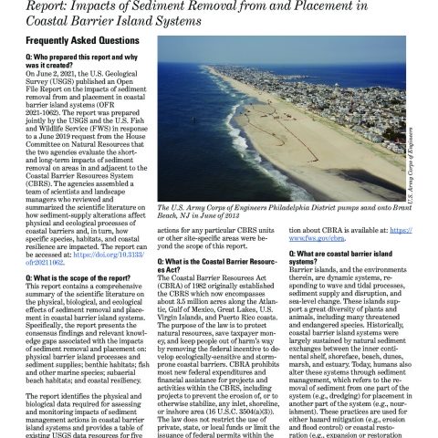 FAQs-USGS-FWS-Coastal-Barrier-Report