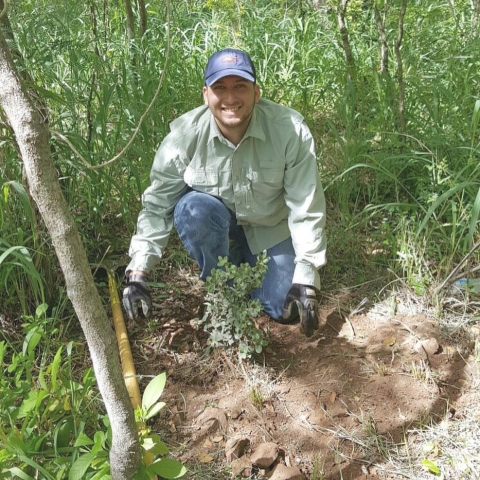 Photo of Service employee Ángel Colón-Santiago in the field.