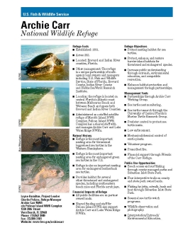 An image of the fact sheet for the refuge. 