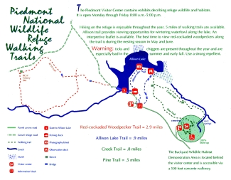 Image of the walking trails map.