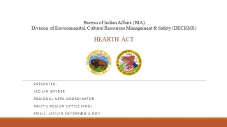 graphic logos and text which reads HEARTH Act