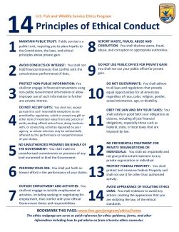 14 Principles of Ethical Conduct Summary