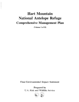 Hart Mountain National Antelope Refuge Comprehensive Management Plan and EIS-1994.pdf