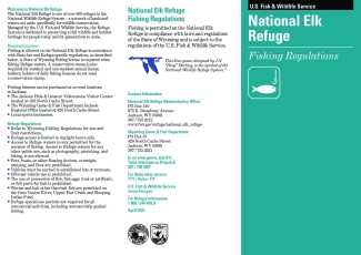 2021 National Elk Refuge Fishing Regulations