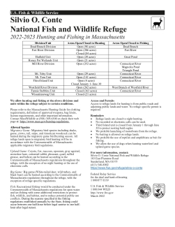 2022 Massachusetts Hunting Info Sheet-Conte