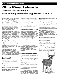 2023 Hunting Permit for Ohio River Islands National Wildlife Refuge