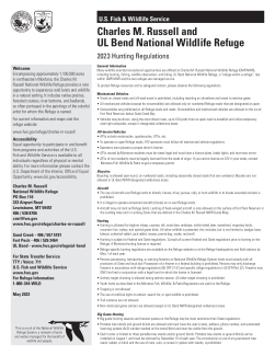 2023 Hunting Regulations - Charles M. Russell and UL Bend National Wildlife Refuge.pdf
