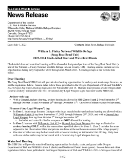 Snag Boat Bend Hunting Information 2023