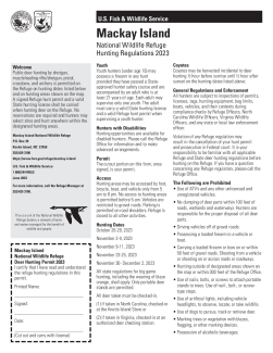 Mackay Island NWR Hunting Regulations