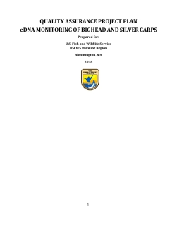 2018 Quality Assurance Project Plan for the eDNA Monitoring of Bighead and Silver Carp