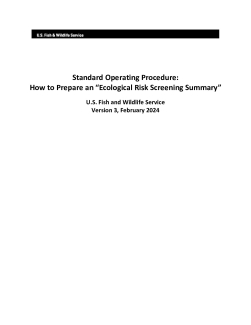 Standard Operating Procedures: How to prepare an Ecological Risk Screening Summary - 2024