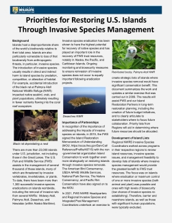 Priorities for Restoring U.S. Islands Through Invasive Species Management