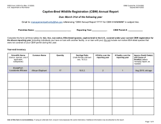 3-200-41A Captive-bred Wildlife Registration Annual Report