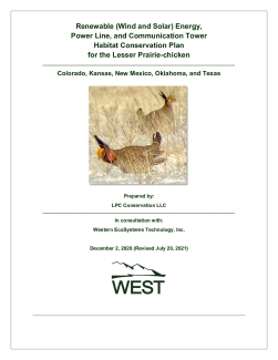Lesser prairie-chicken renewable energy Habitat Conservation Plan documents
