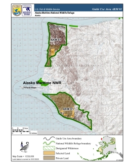 Alaska Maritime National Wildlife Refuge: Map of Guide Use Area AKM 01