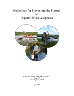 Aquatic Invasive Species Prevention Guidelines (PDF)