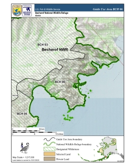 Becharof National Wildlife Refuge: Map of Guide Use Area BCH 06