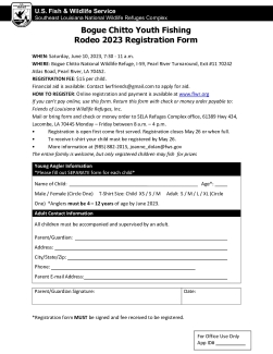 Registration Form Bogue Chitto Youth Fishing Rodeo 2023
