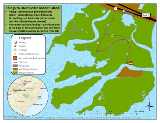 Cedar Bonnet Island (CBI) Trail Map