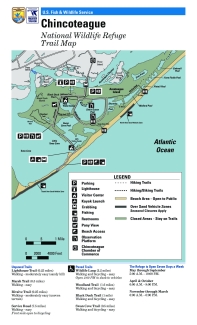 Chincoteague National Wildlife Refuge Trail Map
