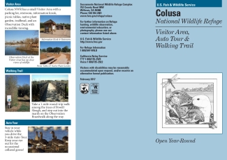 Colusa Refuge Visitor Area Leaflet for Sacramento National Wildlife Refuge Complex