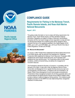 PIFWO and NOAA Fisheries Compliance Guide
