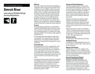 Detroit River International Wildlife Refuge Hunt Brochure
