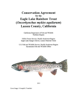 Eagle Lake Rainbow Trout Conservation Agreement