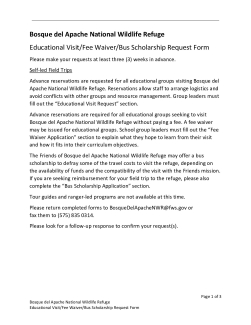 Educational Visit Request Bosque del Apache NWR