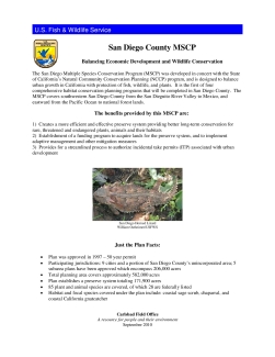 FAQ San Diego County MSCP