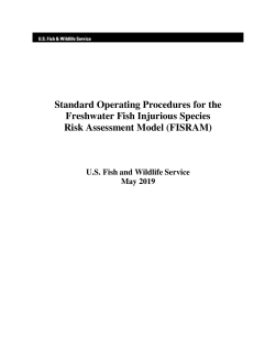 Standard Operating Procedures for the Freshwater Fish Injurious Species Risk Assessment Model (FISRAM)