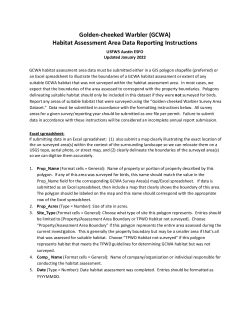 GCWA Habitat Assessment Directions