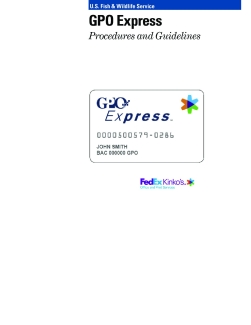 GPO Express Procedures and Guidelines