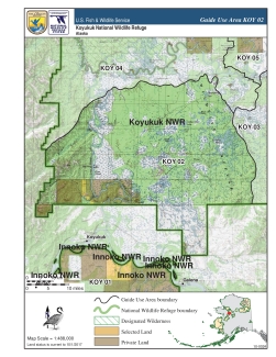 Koyukuk National Wildlife Refuge: Map of Guide Use Area KOY 02